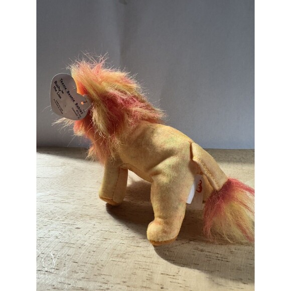 Ty Teenie Beanie Baby - BUSHY the Lion 6" Stuffed Plush New With Tags - Picture 4 of 6